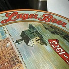 Vintage 1975 Falls City Brewing Co  70th Anniversary Beer Tray 12    Metal   T 5  