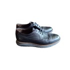 Johnston   Murphy Ellsworth Wingtip Black Italian Calfskin Oxfords Men s 12