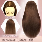 Female Mannequin Head With 100  Real Human Hair  20 nature Brown Cosmetology    