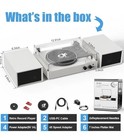 Record Player For Vinyl With External Speakers  Bluetooth 3 Speed Vintage Bel