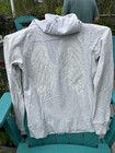      Victorias Secret Vintage Full Zip White Angel Wings Embroidered Hoodie L Flaw