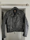 1950s Vintage Harley Davidson Black Leather Motorcycle Jacket Horsehide Buco 