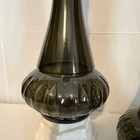 Pair Of Vtg 1969 Olive Green Genie Bottle Liquor Decanters W original Stoppers