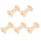  5 Pcs Wooden Spool Winding Spools Sewing Products Thread Unfinished