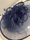Nwot Navy Blue Fascinator Derby Hat