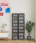 8 Tier Cd Storage Tower Adjustable Dvd Cabinet Media Stand Organizer
