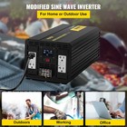 Vevor Power Inverter Modified Sine Wave Inverter 5000w Dc 12v To Ac 110v W lcd
