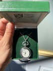 Mullingar Pewter Trinity College Dublin Full Hunter Quartz Pocket Watch In Box