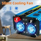 2000w 4000w Pure Sine Wave Power Inverter 12v To 110v 3ac 4usb W  Remote Used