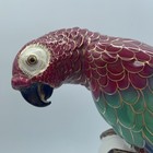 Antique Behscherzer Bavaria Porcelain 12  Figurine Of A Parrot  Outstanding 