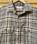 Men   s Old Navy Gray Flannel Shirt Size Large