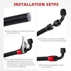 6an-8an-10an-12an Black Nylon Braided Ptfe Fuel Line Hose Oil Gas Line Pipe