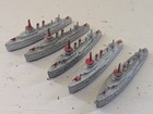 Tootsietoy Lot Of 16 Navy Ships  Freighter  Frigate  Carrier  Sub  Destroyer