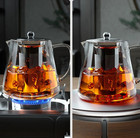 1pc Glass Teapot With Stainless Steel Infuser Heat-resistant Teaware 400   1350ml