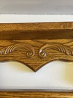 2 Vintage Decorative Solid Oak Wood Wall Shelves Cottage Core Farmhouse Country