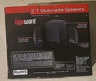 Gigaware 8w 2 1 Multimedia Speakers W Subwoofer 40-288 Computer Laptop Pc Mac 