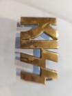 Kiss 1977 Vintage  4051 Solid Brass Belt Buckle  Large 3-3 4 Inched Wide