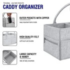   Nursery Basket-baby Diaper Caddy Organizer For Changing Table-portable Hold   