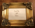 Vintage Ornate Gold Picture Frame Baroque Style - No Glass  read 
