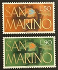 Travelstamps  San Marino Stamps Scott  858-849 Centenary Of The U p u  Mnh Og