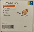 Fx Luminaire Designer Premium Underwater Led Light Brass 12v 140 Lumens - New