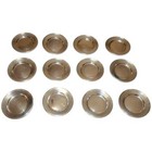 Meriden Britannia Co  Sterling Silver 696 Hammered Bread Plate  6 1 8  Lot Of 12