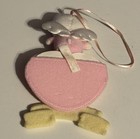 Vintage Sanrio Hello Kitty Baby My First Christmas Ornament Frame Plush Rare