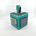 Vintage Rokoko 97  Artist Handmade Mixed Media Dresser Trinket Box Shelf Decor