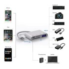 4 In 1 Usb Camera Connection Micro Sd Card Reader Adapter For Iphone Ipad Ios
