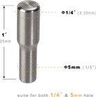 Whitesnow 5mm 1 4 Inch Stainless Steel Metal Shelf Pegs 12 Pack 