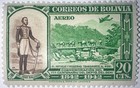 Travelstamps  1943 Bolivia Airmail Stamps Sc c92  Mint  Og Lh   20 Cents   Moglh