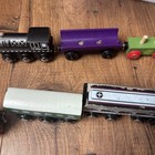 Lot Of 7  Wooden Engine   Passenger Trains Compatible W  Thomas Brio