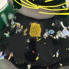 Karen Huhn Fused Art Glass Trinket Tray Ring Dish Iridescent Cat