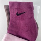 Nike Everyday Plus Dri-fit Ankle Socks 3 Pairs Pink Rose Plum Large Size 8-13
