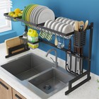 33  Dish Drying Rack Over Sink Drainer Shelf Kitchen Storage Organizer Holders