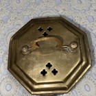 Vintage Pierced Brass  Potpourri Box Brass Cricket Box  trinket Box Jewelry Box
