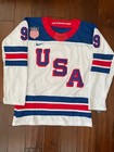 Jack Eichel Team Usa  Hockey Jersey White  2026 Milan Olympic Men s Size