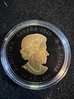2021 Canada Silver  20 Black And Gold Timber Wolf Rare Mintage 1 4500 