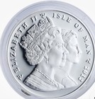 2012 Isle Of Man  Proof 1oz 999 Fine Silver Proof Manx Cat velvet Box   Coa