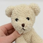 Russ Berrie Cubbins Beige Cute Beans Bear Plush 6  Stuffed Rare