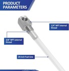 Universal 24  Marine Fuel Tank Pickup Tube With Strainer Replaces Part 7-0948
