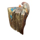 One Antique Heavy Cast Metal Kronheim   Oldenbush Parrot Rose Book Bookend