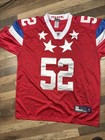 Reebok Ray Lewis Pro Bowl Jersey Red Authentic Stitched Size 54 2011 Rare Euc