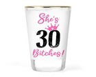 Custom Birthday Shot Glass Personalized Gifts Ideas Barware Retro Birth Year Her