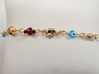 6 Inch 18k Gold Filled Evil Eye Boy Or Girl Baby Bracelet