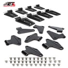 16x Upper   Lower Door Hinges Factory Powder Coat For Jeep Wrangler Jk 2007-2018
