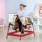 Qaba Kids Spring Rocking Horse  Ride On Horse For Girls And Boys With Sounds