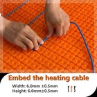 Maxkosko Heated Floor Uncoupling  Membrane Roll Underlayment Membrane
