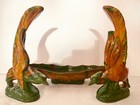 California Originals Vintage Rare 3 Piece Set Oblong Dish And Two Birds