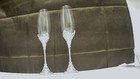 Wedding Champagne Flutes   Cake Knife Server Set 4pc Rhinestone Toasting Glasses